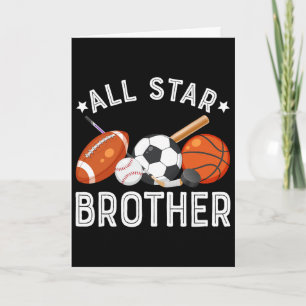 All Star Brother Of The Birthday Boy Sketll Soccer Card