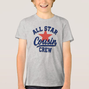 All Star Cousins Personalised T-Shirt Tri-Blend Shirt