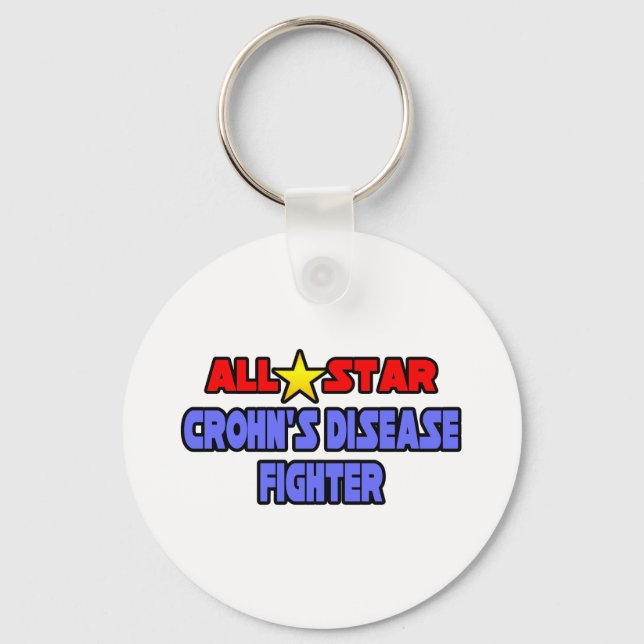 All Star Crohn's Disease Fighter Key Ring (Front)