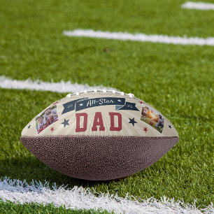 All Star Dad Custom Photo Football