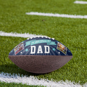 All Star Dad Custom Photo Football