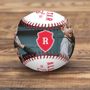 All Star Dad Gift For Dad Custom Photo & Monogram Baseball