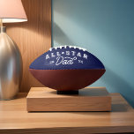 All Star Dad Gift For Dad Custom Photo & Monogram Football<br><div class="desc">The perfect gift for your sporty all-star dad. Celebrate your special and wonderful father in your life with our memorable and personalised all-star dad football. The design features "All-Star Dad" in a cool typographic design in navy. Customise with year, along with two of your own special family photos. Custom monogram...</div>