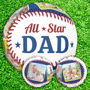 All Star DAD Happy Father's Day Custom 2 Photo  Baseball