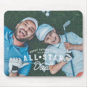 All Star Dad Happy Father's Day Full Photo Mouse Pad