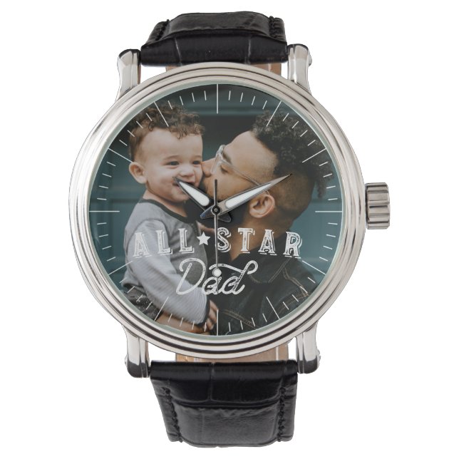 All Star Dad | Happy Father's Day Photo Watch (Front)