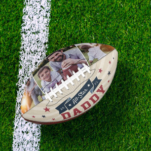 All Star Daddy Custom Photo Football