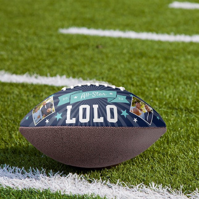 All Star Lolo | Custom Grandpa Photo Football (Creator Uploaded)