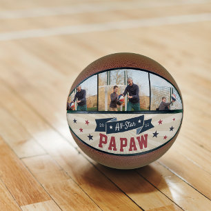 All-Star Papaw Custom Photo Grandpa Basketball