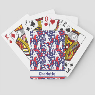 All star pickleball [USA] with name  Playing Cards