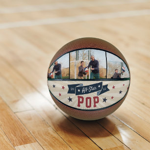 All-Star Pop Custom Photo Grandpa Basketball