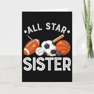 All Star Sister Of The Birthday Boy Sketll Soccer Card