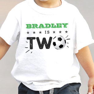 All-star Soccer Ball 2nd Birthday Toddler T-Shirt
