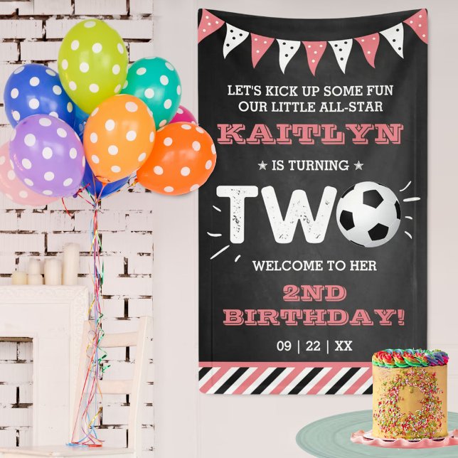 All-star Soccer Ball 2nd Birthday Welcome Banner (Creator Uploaded)
