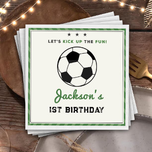 All-star Soccer Ball Birthday Paper Napkin