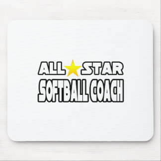 All Star Softball Coach Mouse Pad