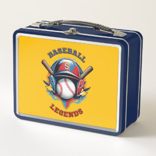 All-Star Spirit: Classic Baseball Essentials Sport Metal Lunch Box