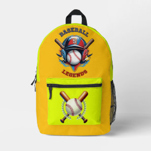 All-Star Spirit: Classic Baseball Essentials Sport Printed Backpack