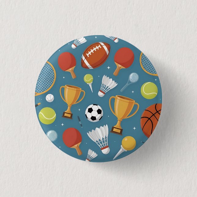 All-Star Sports Medley Party 3 Cm Round Badge (Front)