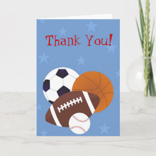All Star Thank You Card