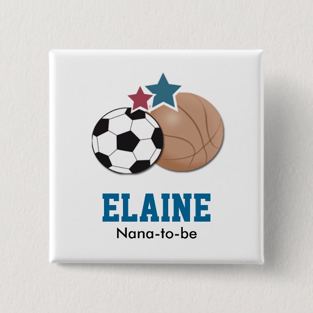 ALL STARS SPORTS Personalised Button (Front)