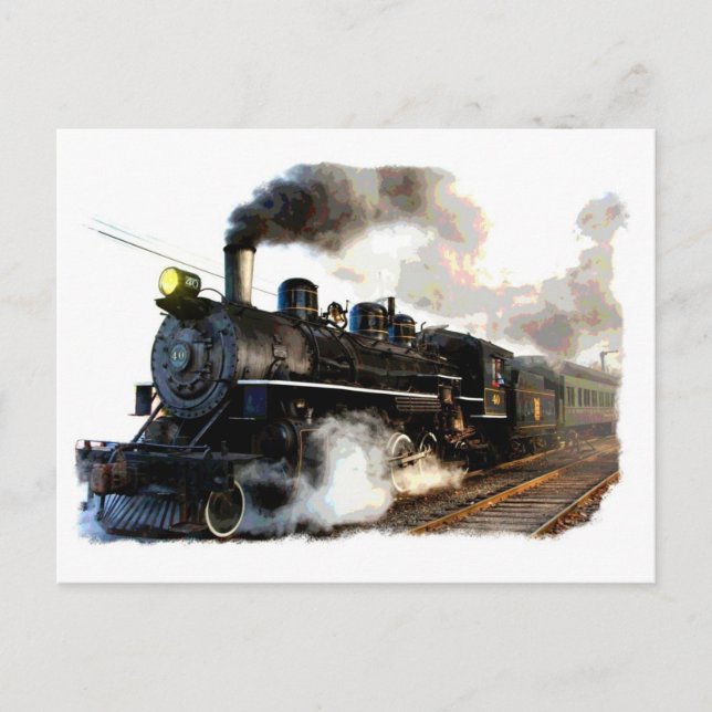 All Steam Locomotive Postcard (Front)