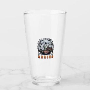All Teacher Love Brains Halloween Zombie Hand Haun Glass