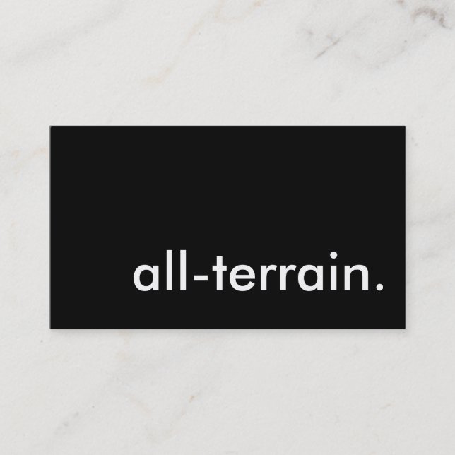 all-terrain. business card (Front)