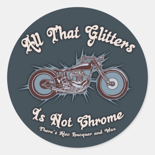 All That Glitters Classic Round Sticker (Front)