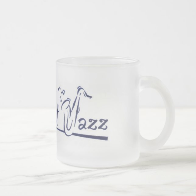 All that Jazz Frosted Glass Coffee Mug (Right)