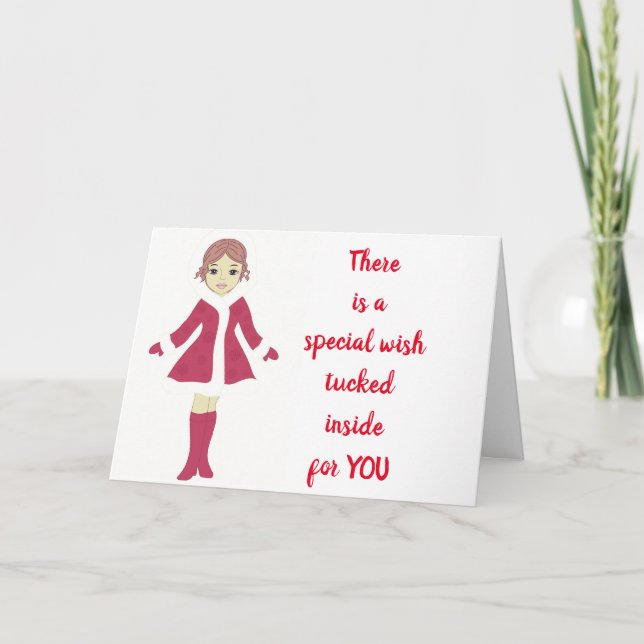 "ALL THAT MAKES YOU HAPPY*CHRISTMAS WISHES CARD (Front)