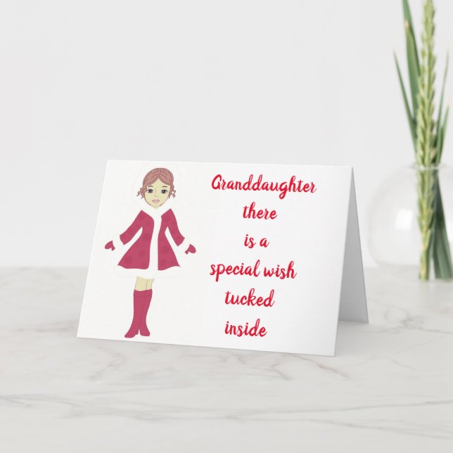 ALL THAT MAKES YOU HAPPY **GRANDDAUGHTER** CARD (Front)