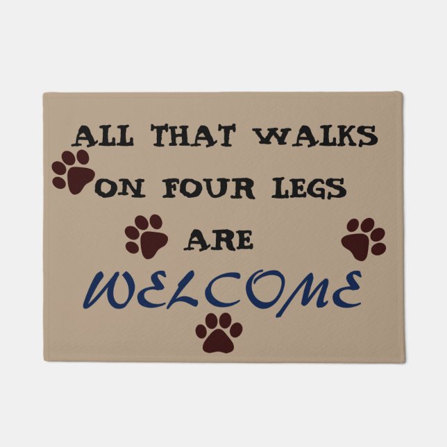 All that walks on four legs doormat (Front)