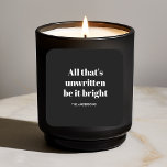 "All That's Unwritten Be It Bright Black and White Square Sticker<br><div class="desc">Add a touch of minimalistic elegance to your holiday season with the All That's Unwritten Be It Bright Black and White Sticker. This stylish sticker features a sleek black and white design with an inspiring quote, perfect for decorating holiday cards, gift wraps, or even your personal items. Whether you're using...</div>
