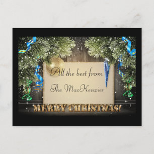 All The Best Christmas Postcard
