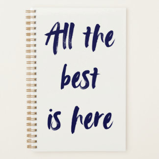 All the Best Planner in Navy & Cream