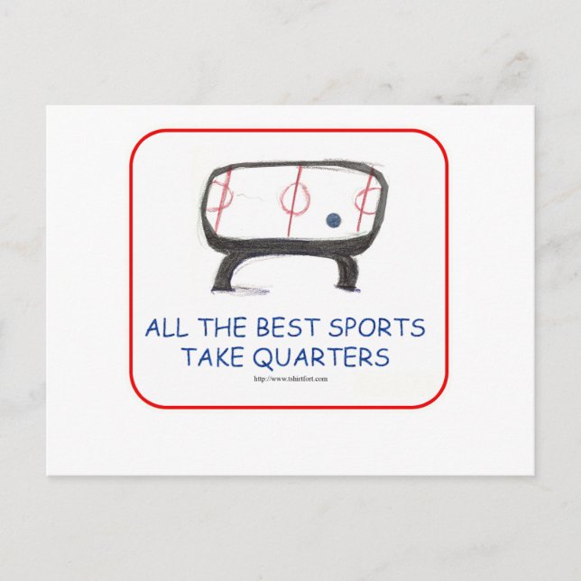 All the best sports take quarters postcard (Front)