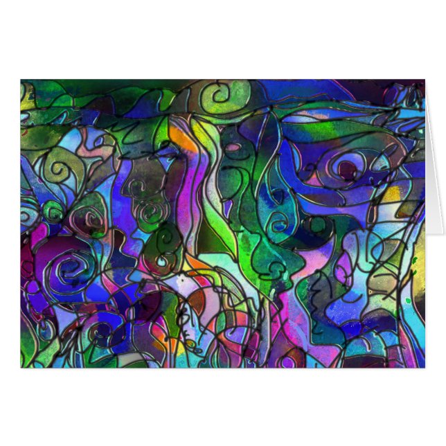 All the Colours with Swirls and Lines (Front Horizontal)