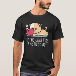 All the Cool Kids are Reading Book Cat T-Shirt