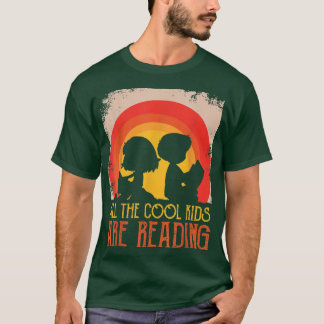 All The Cool Kids Are Reading Book Vintage Reto Su T-Shirt