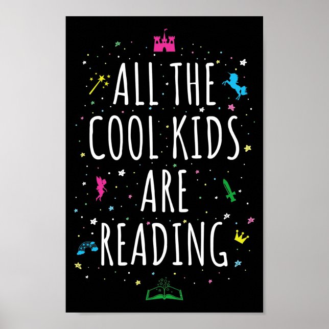 All The Cool Kids Are Reading I Poster (Front)