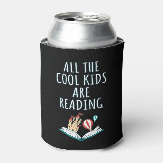 All The Cool Kids Are Reading II Can Cooler (Can Front)