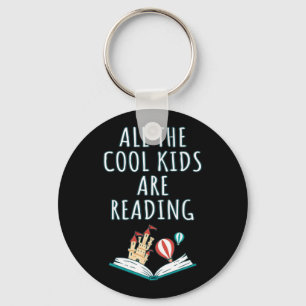 All The Cool Kids Are Reading II Key Ring