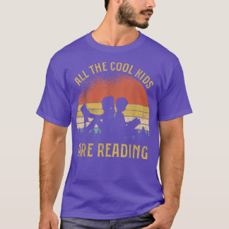 All the Cool Kids are Reading Reading Kids Vintage T-Shirt