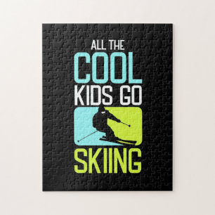 All The Cool Kids Go Skiing Jigsaw Puzzle