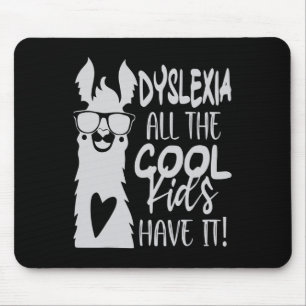 All The Cool Kids Have It Funny Awareness Llama Mouse Pad