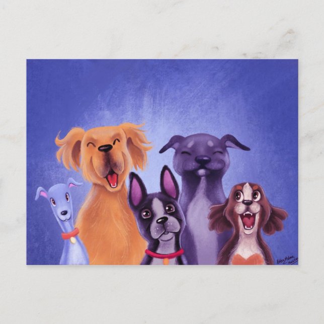 All the Dogs Postcard (Front)