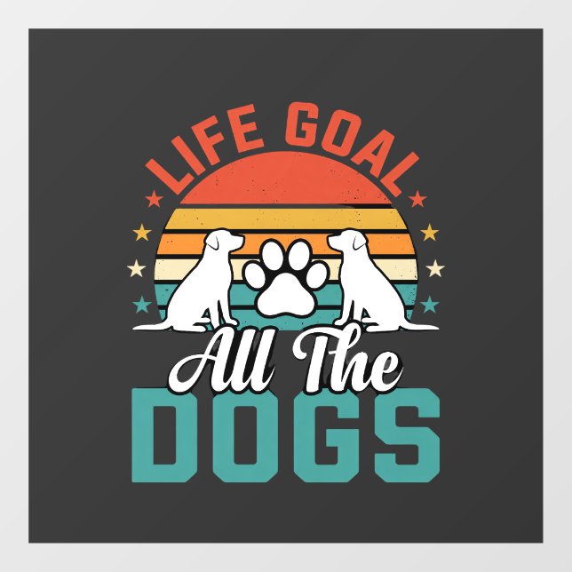 All The Dogs Retro Dog Lover (Sheet)