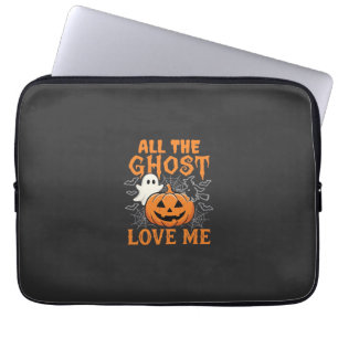 All The Ghost Love Me Halloween Design_1 Laptop Sleeve