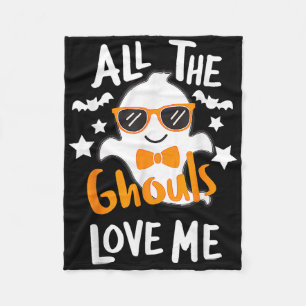 All The Ghouls Love Me Halloween Costume Toddler B Fleece Blanket